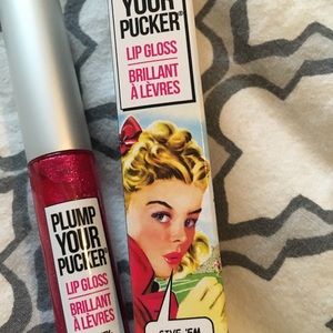 The balm plump your pucker lip gloss